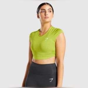 MGymshark Apex Lime Green Crop Top